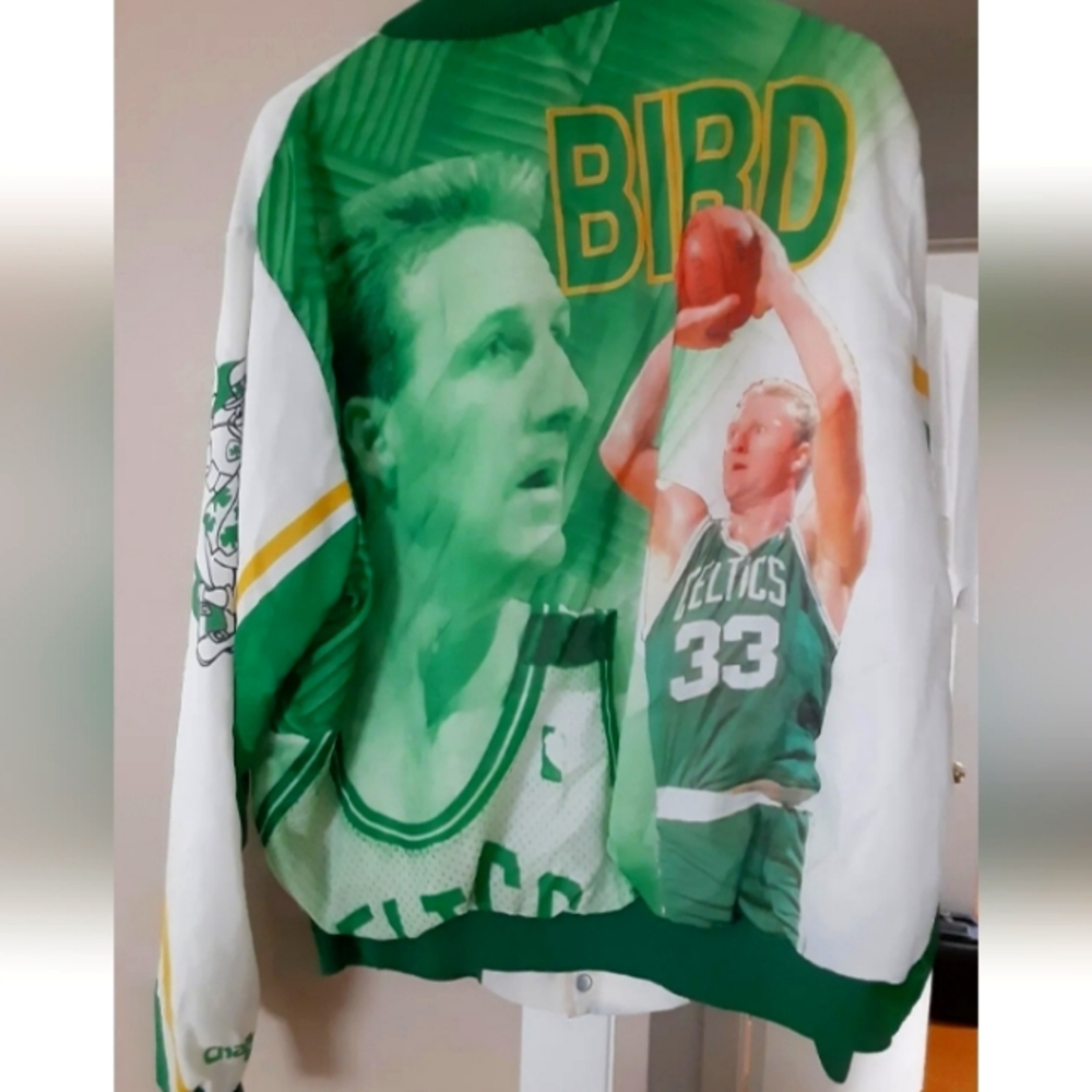 Vintage Chalkline Larry Bird Jacket sz Large
